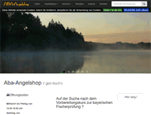 Tablet Screenshot of aba-angelshop.de
